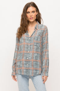 19110C MYSTREE Washed Out Plaid Shirt