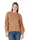 2027023 DEX Crew Neck Cable Knit Sweater