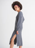 2027500 DEX V-Neck Sweater Dress
