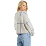 ZW213218 ZSUPPLY Solange Plaid Sweater