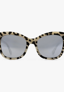 LE-GF151 DIFFGLASSES Leopard Grey Mirror Sunglasses